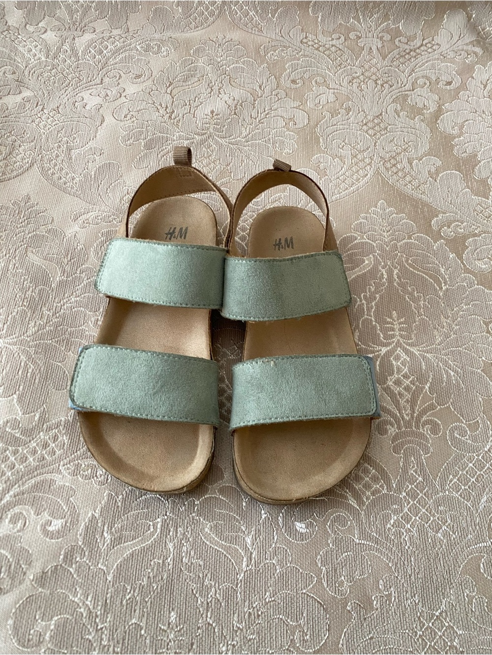 H&M Kids Sage Green Double-Strap Sandals